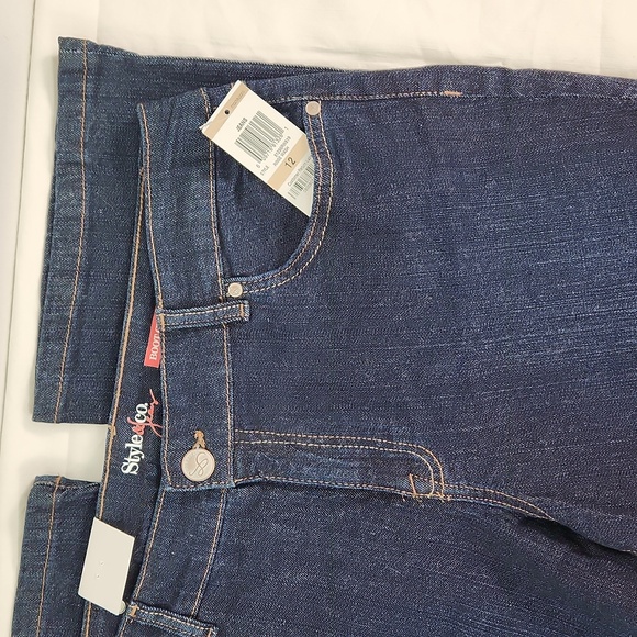 NWT Style & Co Bootcut Rinse Wash Size 12 Curvy Boot CUT Jeans - Picture 7 of 17